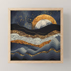 Metallic Mountains Mini Art Print Gallery Image 1