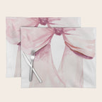 Coquette Bow, light pink, blush Placemat Gallery Image 1