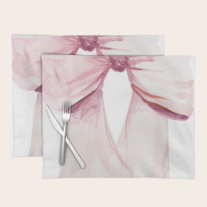 Coquette Bow, light pink, blush Placemat Gallery Image 1