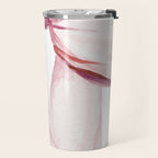 Coquette Bow, light pink, blush Travel Mug Gallery Image 2