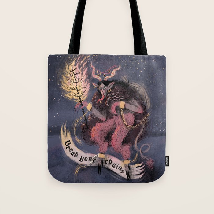 Krampus â Break your Chains! Tote Bag Gallery Image 1