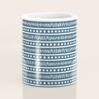 Modern Boho Mudcloth . Ocean Blue Coffee Mug Gallery Image 4