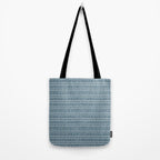 Modern Boho Mudcloth . Ocean Blue Tote Bag Gallery Image 2
