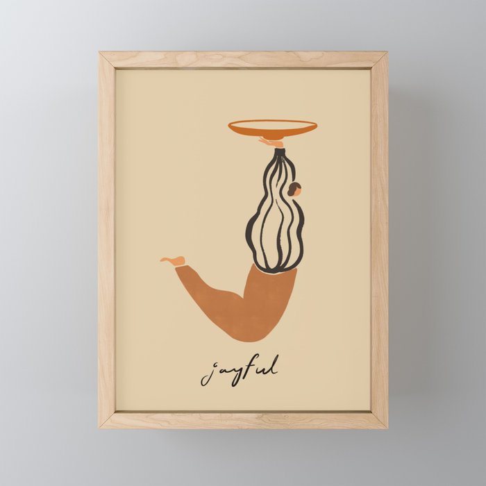 J for Joyful Mini Art Print Gallery Image 1