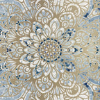 Yoga, Mandala, Blue and Gold Coffee Mug Gallery Image 2