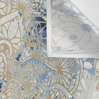 Yoga, Mandala, Blue and Gold Wall Tapestry Gallery Image 3