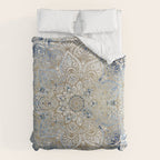 Yoga, Mandala, Blue and Gold Comforter Gallery Image 6