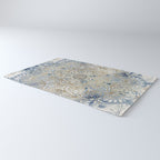 Yoga, Mandala, Blue and Gold Rug Gallery Image 3