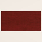 Dark Red Christmas Burlap Cloth Desk Mat Gallery Image 3
