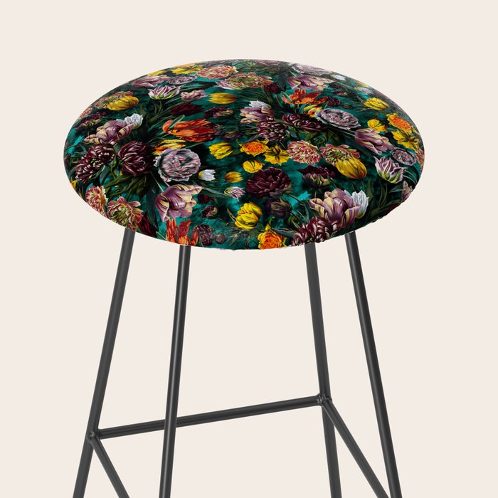 Botanical Multicolor Garden Stool Gallery Image 2