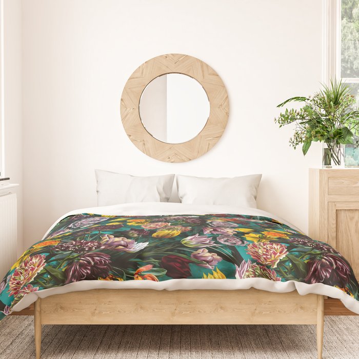 Botanical Multicolor Garden Duvet Cover Gallery Image 3