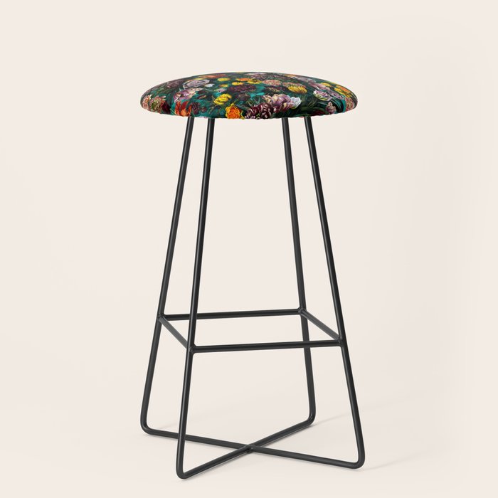 Botanical Multicolor Garden Stool Gallery Image 1