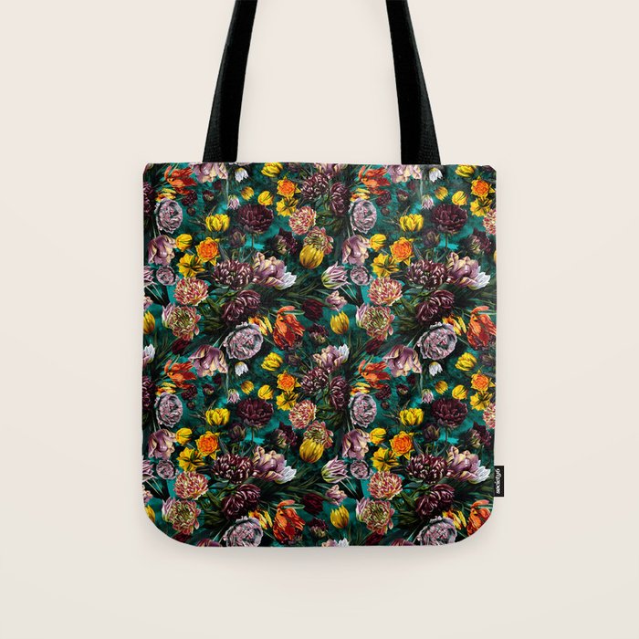 Botanical Multicolor Garden Tote Bag Gallery Image 1