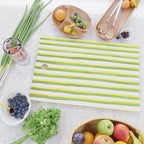 Green and Yellow Soft Watercolor Vertical Lines Cutting Board Gallery Image 2