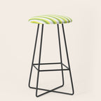 Green and Yellow Soft Watercolor Vertical Lines Stool Gallery Image 1