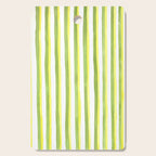 Green and Yellow Soft Watercolor Vertical Lines Cutting Board Gallery Image 1