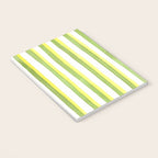Green and Yellow Soft Watercolor Vertical Lines Notebook Gallery Image 3