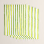 Green and Yellow Soft Watercolor Vertical Lines Wrapping Paper Gallery Image 3