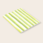 Green and Yellow Soft Watercolor Vertical Lines Notebook Gallery Image 2