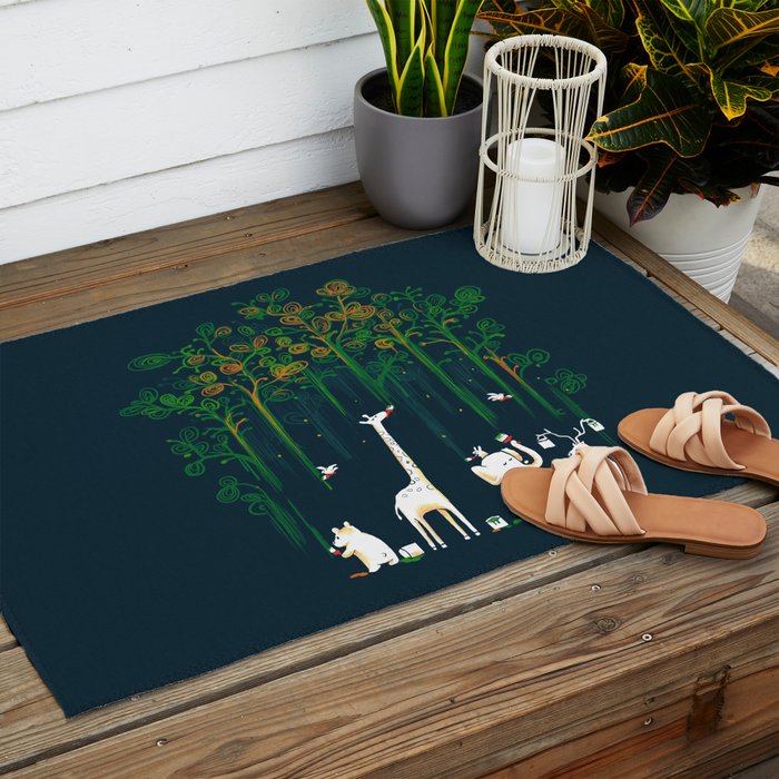 Re-paint the Forest Outdoor Rug Gallery Image 2