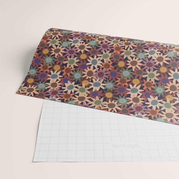 Hand Drawn Florals #6 Wrapping Paper Gallery Image 2