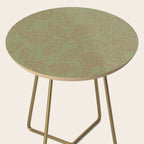 Block Print Pomegranate in Olive Side Table Gallery Image 2