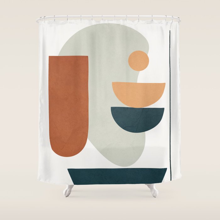  Minimal Shapes No.35 Shower Curtain Gallery Image 1