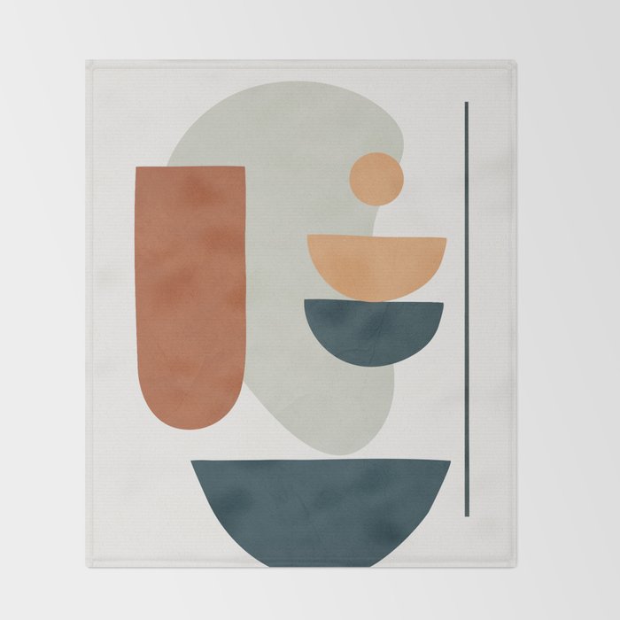  Minimal Shapes No.35 Throw Blanket Gallery Image 2