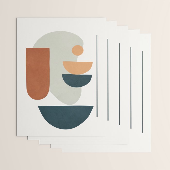 Minimal Shapes No.35 Wrapping Paper Gallery Image 3