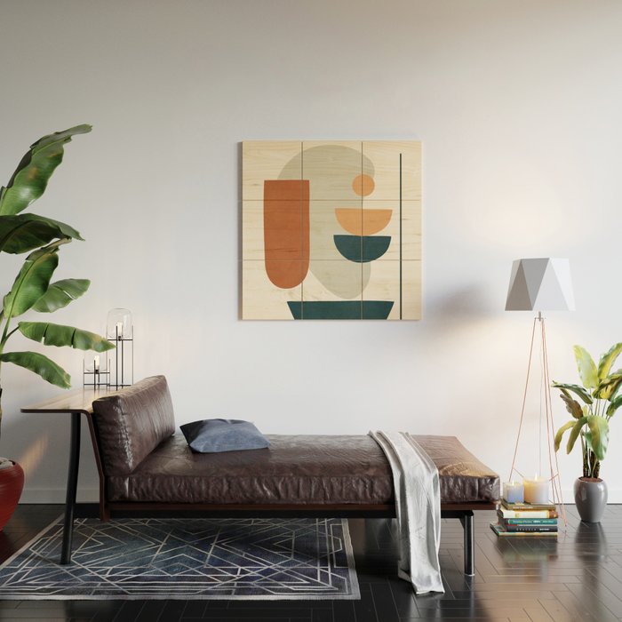  Minimal Shapes No.35 Wood Wall Art Gallery Image 2