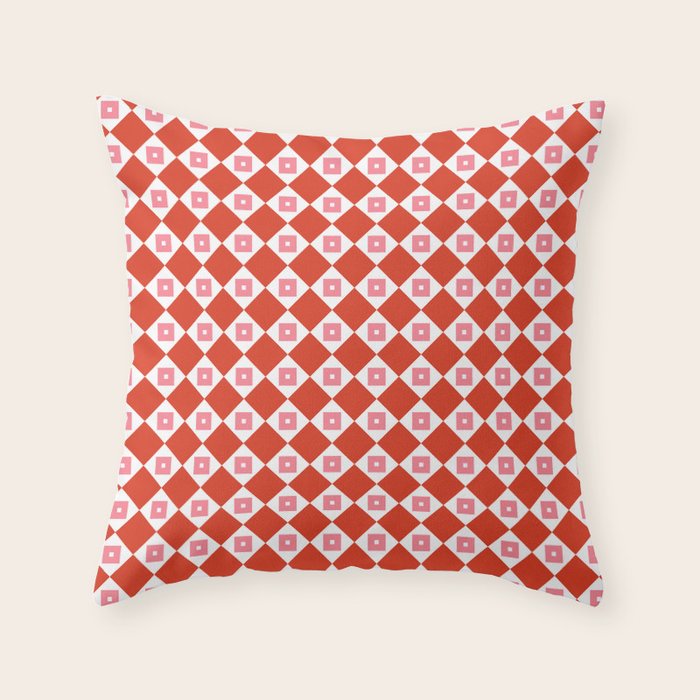 Red Harmony Throw Pillow Gallery Image 6