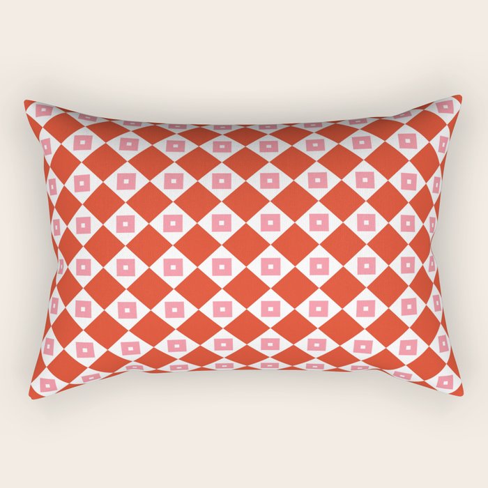 Red Harmony Rectangular Pillow Gallery Image 1