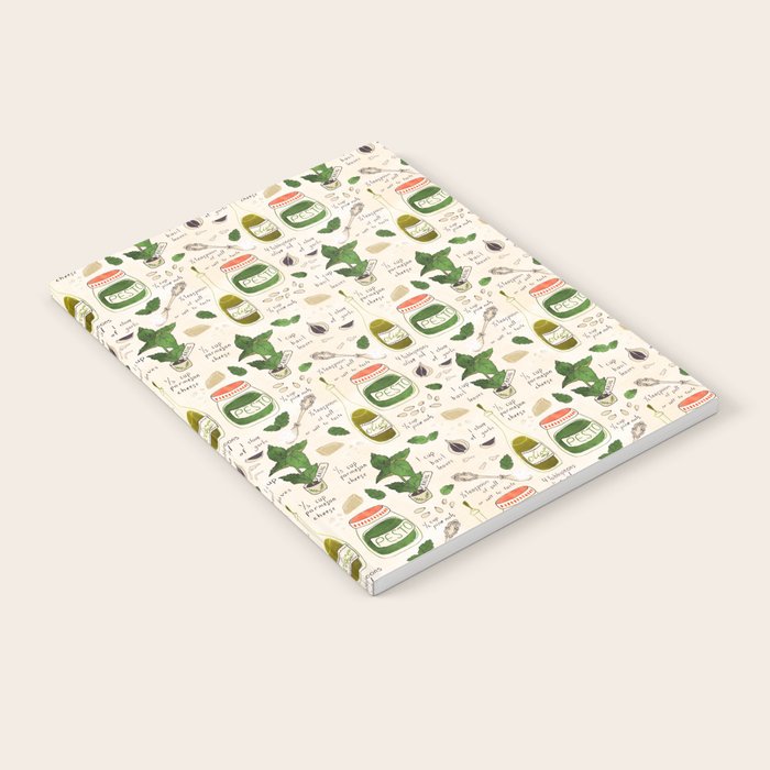 Pesto. Illustrated Recipe. Notebook Gallery Image 2