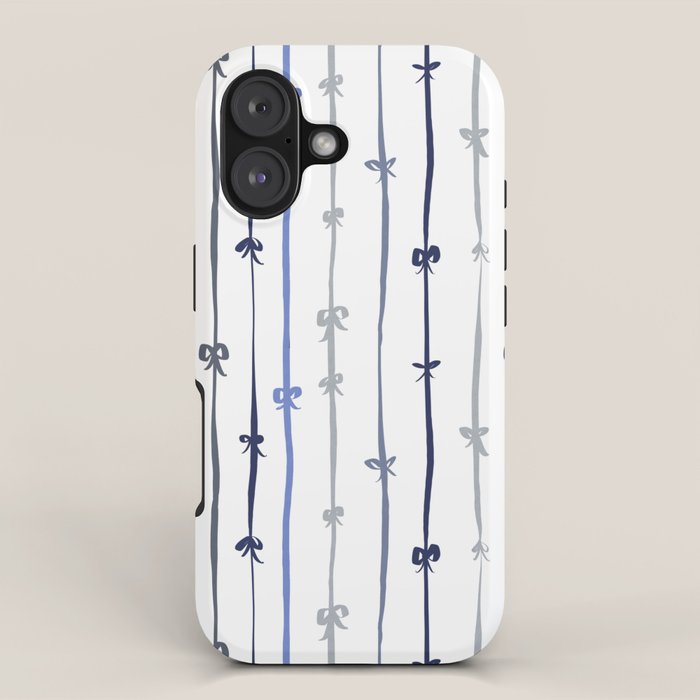 All in a bow - blue iPhone Case Gallery Image 1