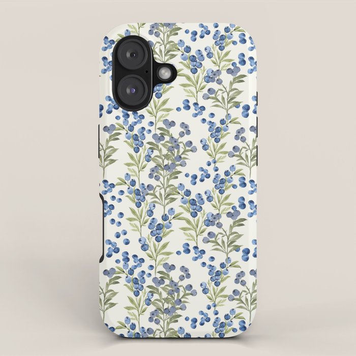 âWild Blueberryâ - Botanical Pattern iPhone Case Gallery Image 1