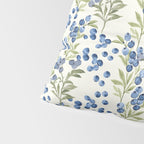 âWild Blueberryâ - Botanical Pattern Pillow Sham Gallery Image 4