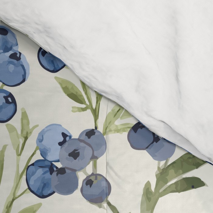 âWild Blueberryâ - Botanical Pattern Comforter Gallery Image 4