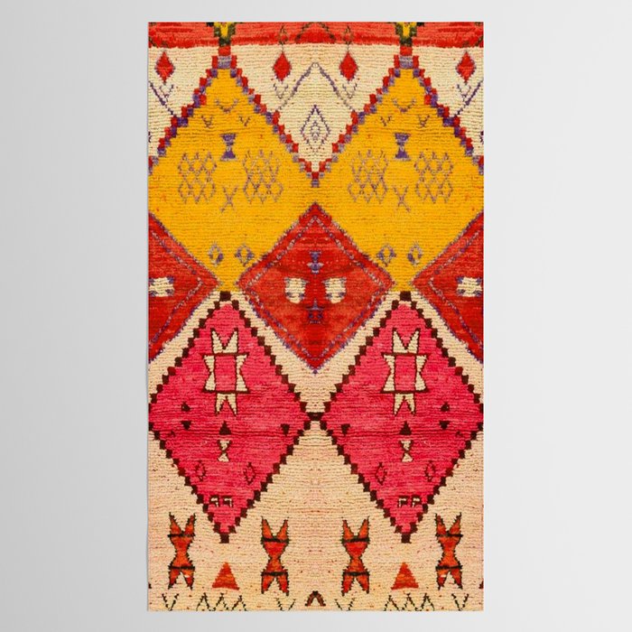 Heritage Moroccan Berber Carpet Design Tablecloth Gallery Image 2