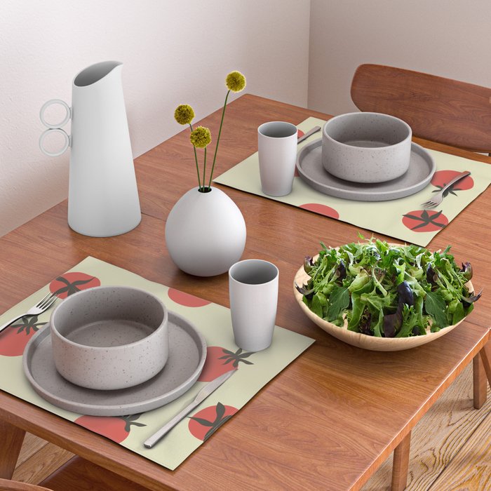 Tomatoes Pattern Placemat Gallery Image 2