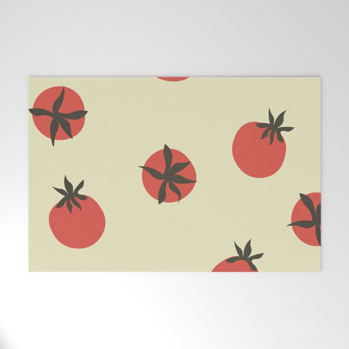 Tomatoes Pattern Welcome Mat Gallery Image 1
