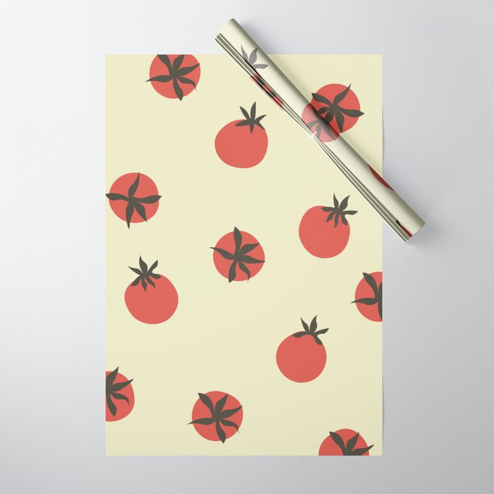 Tomatoes Pattern Wrapping Paper Gallery Image 1