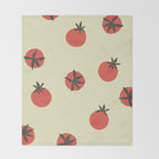 Tomatoes Pattern Throw Blanket Gallery Image 2