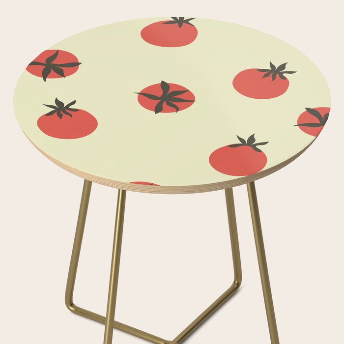 Tomatoes Pattern Side Table Gallery Image 2