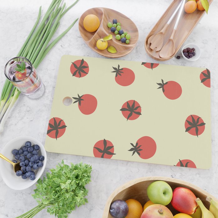 Tomatoes Pattern Cutting Board Gallery Image 2