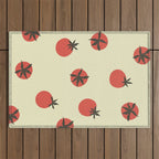 Tomatoes Pattern Outdoor Rug Gallery Image 1