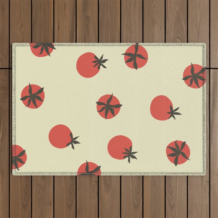 Tomatoes Pattern Outdoor Rug Gallery Image 1