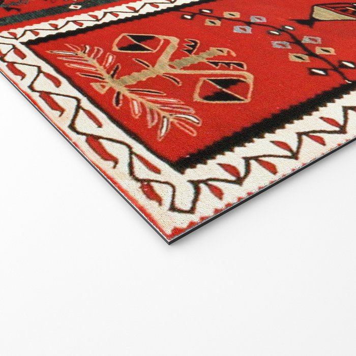 Vintage Bulgarian Niche Rug Print Welcome Mat Gallery Image 2