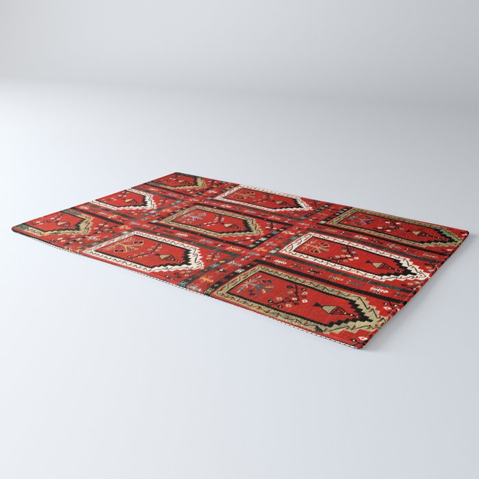 Vintage Bulgarian Niche Rug Print Rug Gallery Image 3