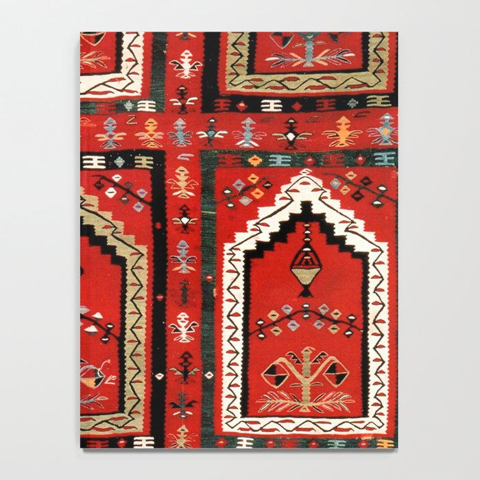 Vintage Bulgarian Niche Rug Print Notebook Gallery Image 4