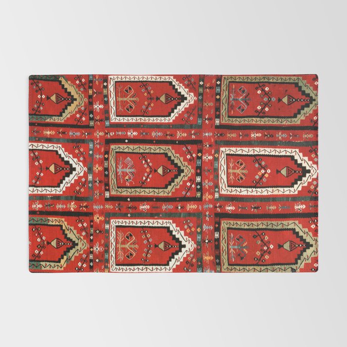 Vintage Bulgarian Niche Rug Print Rug Gallery Image 2